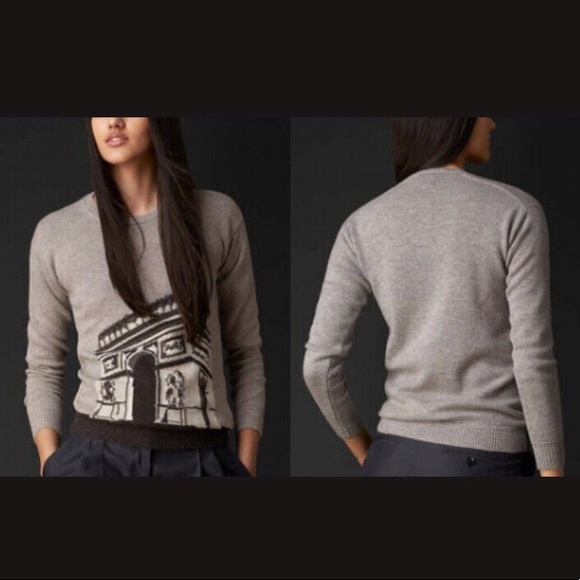 Burberry Paris Landmark Wool Cashmere Sweater S - Picture 4 of 6